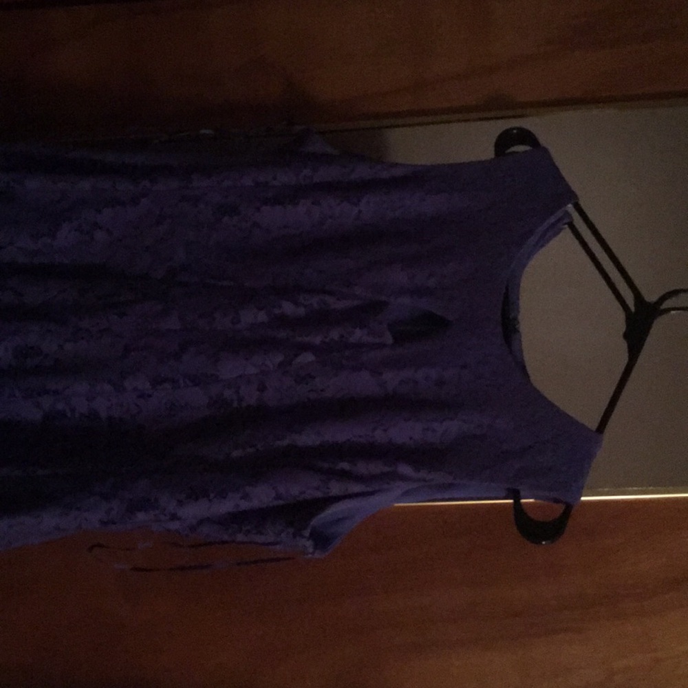 Purple lace dress